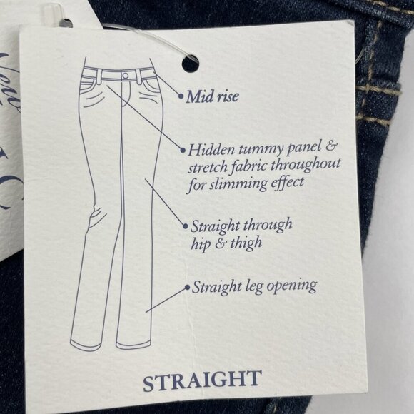 Croft & Barrow Secretly Slimming Stretch Jeans Women’s 12 Short Mid Rise Black - Picture 11 of 11